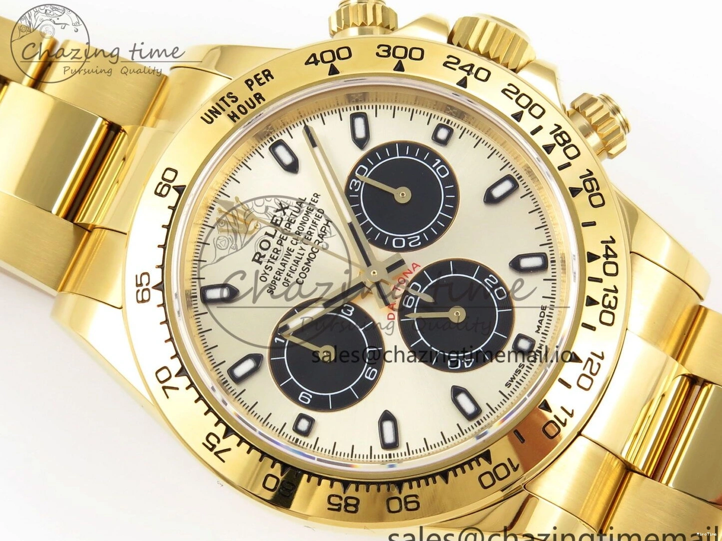 MiroTime 0101 Durable Daytona 116508 KING 1:1 Best Edition YG Black Dial on YG Bracelet SH 1907